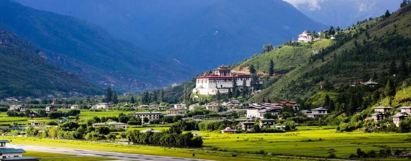 Flight to Paro – Sky Views, Fortress Hike & Hot Stone Bath