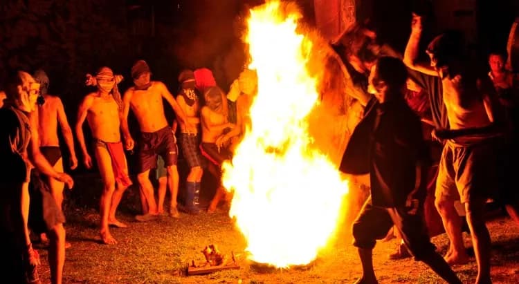 Jambay Lhakhang Drup Fire Festival